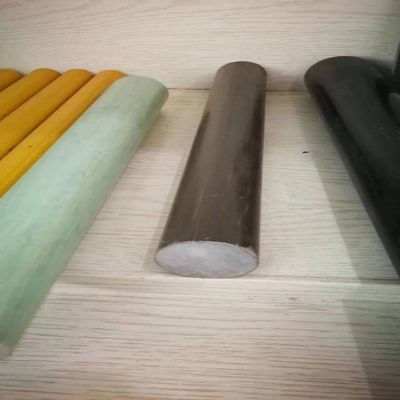 กว้าง 38 มม FRP รางกลมสีน้ําตาล ผลิตจาก E กระจก roving และ Iso resin สําหรับการกันไฟฟ้า
